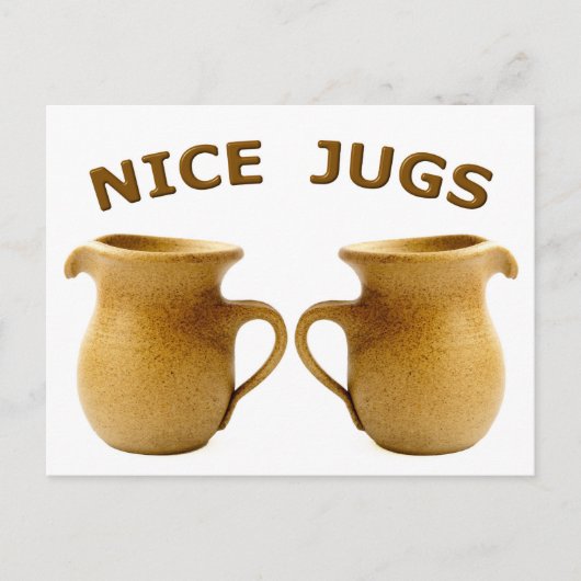 Nice Jugs Briefkaart (Voorkant)