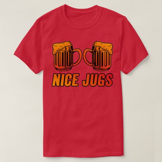 Nice Jugs Funny Beer T-shirt (Design voorkant)
