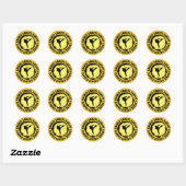 Nice Karate Seal Ronde Sticker (Vel)
