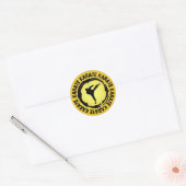 Nice Karate Seal Ronde Sticker (Envelop)