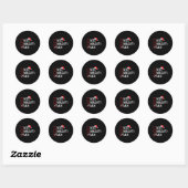 Nice kerst in Meh Ronde Sticker (Vel)