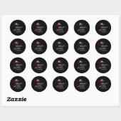 Nice kerstkerstkerstkerstkerstkerstkerstkerstkerst ronde sticker (Vel)