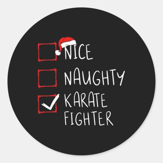 Nice kerstkerstkerstkerstkerstkerstkerstkerstkerst ronde sticker (Voorkant)