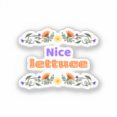 Nice Lettuce Best Chirps Hockey Sticker (Voorkant)