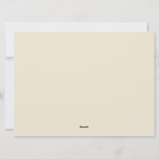 Nice-lijst van Elegant Green & Ivory Santa Feestdagenkaart (Achterkant)