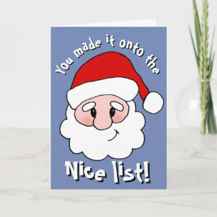 Nice List Christmas Card Feestdagen Kaart