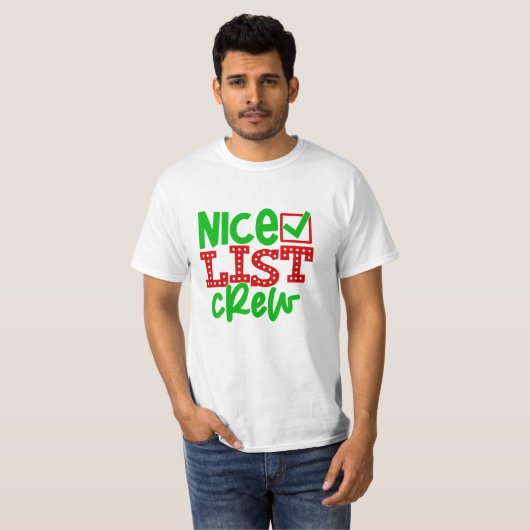 Nice List Crew T-shirt (Voorkant volledig)