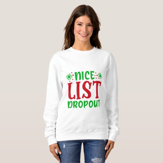 Nice List Dropout Trui (Voorkant volledig)