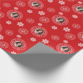 NICE LIST ERKEND + Photo Fun Kerstfeestdag Cadeaupapier (Hoek)