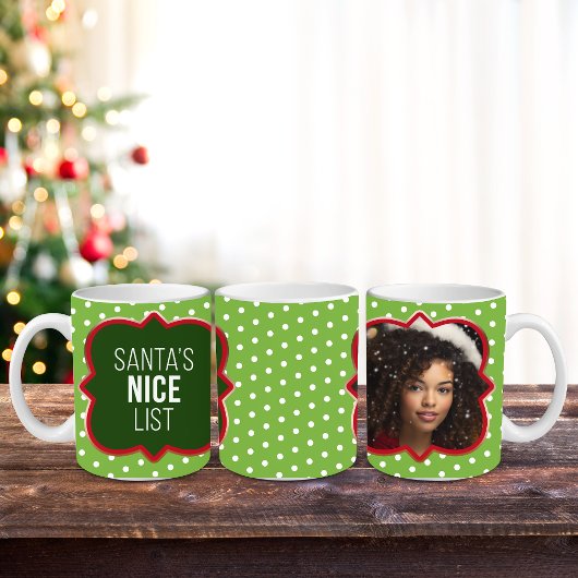 "Nice List" Foto Mok, 11 oz Koffiemok