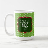  "Nice List" Foto Mok, 15 oz Koffiemok (Links)
