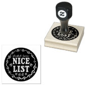 Nice List kerstelf Noordpoolstempel Rubberstempel (Gestempeld)