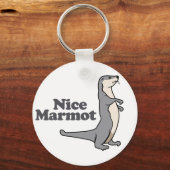 Nice Marmot ferret Sleutelhanger (Voorkant)