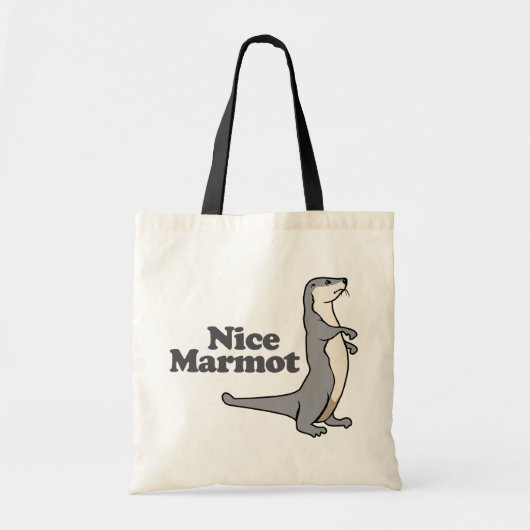 Nice Marmot ferret Tote Bag (Voorkant)