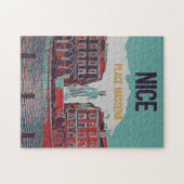 Nice Massena Square afbeelding Frankrijk Legpuzzel (Horizontaal)