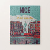Nice Massena Square afbeelding Frankrijk Legpuzzel (Verticaal)