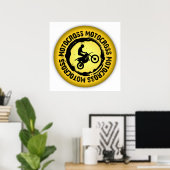 Nice Motocross Seal 1 Poster (Thuiskantoor)
