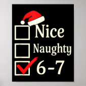 Nice Naughty 67 Christmas Brain Rot  Poster (Voorkant)
