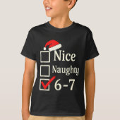 Nice Naughty 67 Christmas Brain Rot  T-shirt (Voorkant)