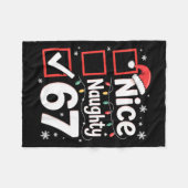 Nice Naughty 67 Christmas Costume 67 Meme Men Wome Fleece Deken (Voorkant (Horizontaal))