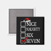 Nice Naughty 67 Christmas Funny Meme Six Seven Magneet (Voorkant / Achterkant)