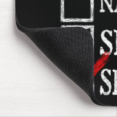 Nice Naughty 67 Christmas Funny Meme Six Seven  Muismat (Hoek)