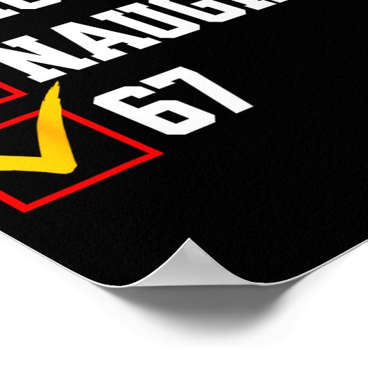 Nice Naughty 67 Christmas Six Seven Xmas Costume M Poster (Hoek)