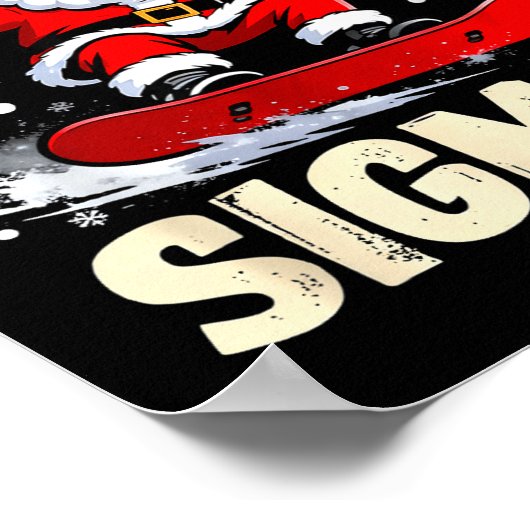 Nice Naughty 67 Funny 6-7 Meme Slang Christmas  Poster (Hoek)