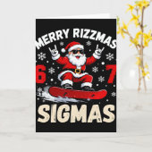 Nice Naughty 67 Funny 6-7 Meme Slang Trending Chri Kaart (Gele Bloem)