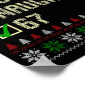 Nice Naughty 67 Funny Ugly Sweater Slang Brainrot  Poster (Hoek)