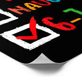 Nice Naughty 6 7 Meme 67 Christmas Six Seven Boys  Poster (Hoek)