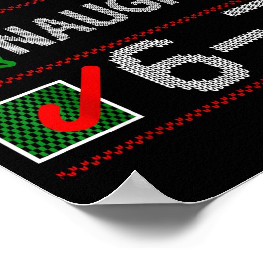 Nice Naughty 6 7 Meme 67 Christmas Six Seven Sweat Poster (Hoek)