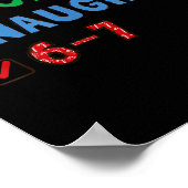 Nice Naughty 6 7 Meme 67 Christmas Six Seven Xmas  Poster (Hoek)