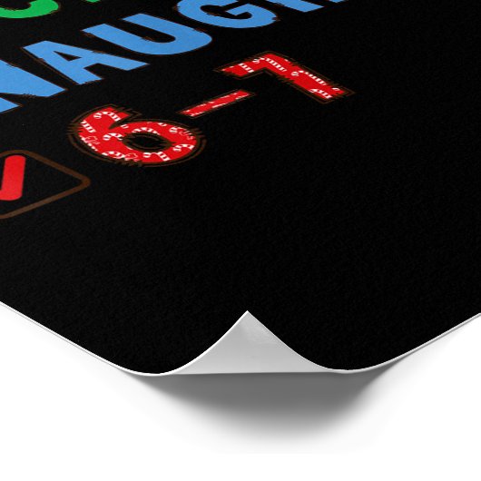 Nice Naughty 6 7 Meme 67 Christmas Six Seven Xmas  Poster (Hoek)