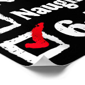 Nice Naughty 6 7 Meme 67 Christmas Six Seven Xmas  Poster (Hoek)