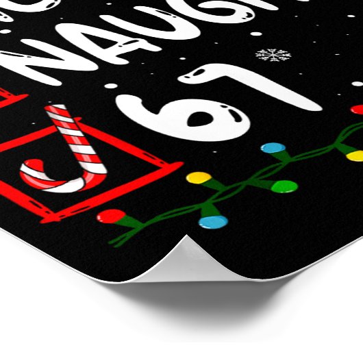 Nice Naughty 6 7 Meme 67 Christmas Six Seven Xmas  Poster (Hoek)