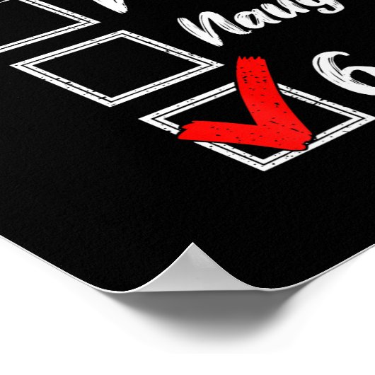 Nice Naughty 6 7 Meme 6 7 Christmas Six Seven Xmas Poster (Hoek)