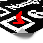 Nice Naughty 6 7 Meme Funny Christmas Six Seven Xm Poster (Hoek)