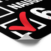 Nice Naughty 6 7 Meme Funny Christmas Six Seven Xm Poster (Hoek)