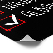 Nice Naughty Albanese Kerstmis Roots Heri Poster (Hoek)