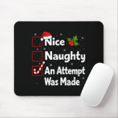 Nice Naughty An Attempt Was Made Christmas List Sa Muismat (Met muis)
