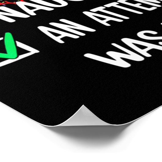 Nice Naughty An Attempt Was Made Christmas List Te Poster (Hoek)