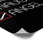 Nice Naughty Angel - Kerstmis Pajama Funny Humor X Poster (Hoek)