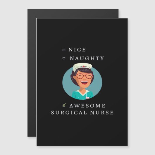 Nice Naughty Awesome Surgical Nurse  (Voorkant / Achterkant)