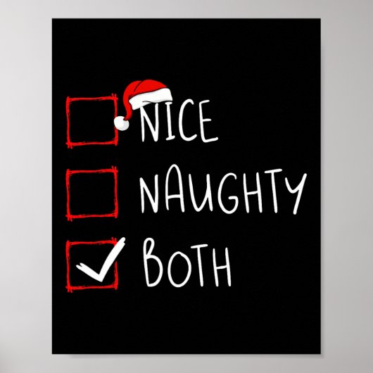 Nice Naughty, beide kerstkerstcadeaus Poster (Voorkant)