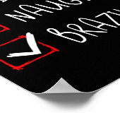 Nice Naughty Braziliaanse Kerstmis Roots Heri Poster (Hoek)