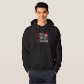 Nice Naughty Canadian Christmas Canada  Santa Hat  Hoodie (Voorkant volledig)