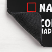 Nice Naughty Coffee Made Me Do It Funny Christmas Muismat (Hoek)