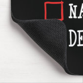 Nice Naughty Depends Funny Kerstlijst Xmas Mannen Muismat (Hoek)