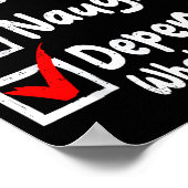 Nice Naughty Depends Whos Asking Funny Christmas L Poster (Hoek)